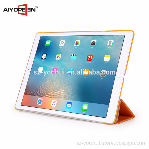 Hot sales PU+PC material stand cover for ipad pro 12.9 inch with smart cover auto sleep conjoined Case